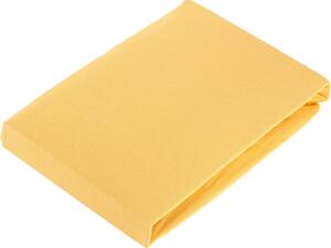 NAPÍNACIA PLACHTA, džersej, žltá, 100/200 cm Fleuresse - Obliečky & plachty