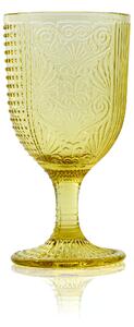MIBA pohár na stopke Yellow, 350ml, SET6ks