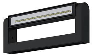 Brilagi - LED Vonkajšie nástenné svietidlo SALERNO LED/12W/230V 35,5 cm čierna IP65