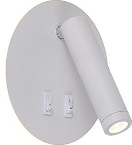 Zuma Line W4107-WH-LED Nástenné bodové svietidlo CIRCA LED/5,5W/230V + LED/2,5W biele