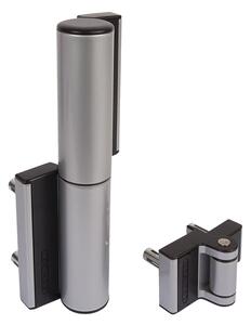 LOCINOX ® Záves, zabudovaný zatvárač, brány do 75 kg/1,1 m, Silver