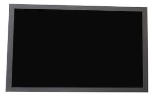 Toptabule.sk KRT01SDR Čierna kriedová tabuľa v sivom drevenom ráme 80x60cm / magneticky