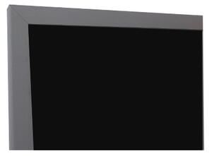 Toptabule.sk KRT01SDR Čierna kriedová tabuľa v sivom drevenom ráme 40x30cm / nemagneticky