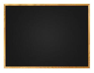 Toptabule.sk MTDR6040MG Čierna magnetická tabuľa v drevenom ráme MAHAGON 60x40cm
