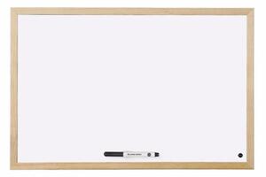 Toptabule.sk MTDR6040 Biela magnetická tabuľa v drevenom ráme 90x60cm