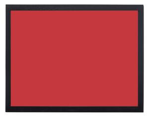 Toptabule.sk KRT03CER Červená kriedová tabuľa v čiernom drevenom ráme 90x60cm / nemagneticky