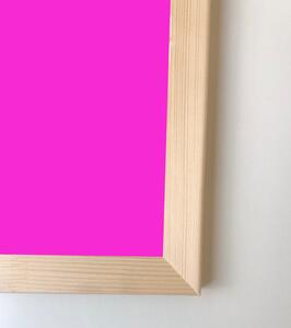 Toptabule.sk KRT05 Ružová kriedová tabuľa v prírodnom drevenom ráme 60x40cm / magneticky