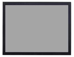 Toptabule.sk KRT03SCR Sivá kriedová tabuľa v čiernom drevenom ráme 90x60cm / magneticky