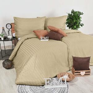 Obliečky damaškové cappuccino EMI: Štandardný set jednolôžko obsahuje 1x 140x200 + 1x 70x90