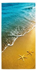 Rýchloschnúca plážová osuška SUNNY BEACH farebná 70 x 140 cm, 100% mikrovlákno