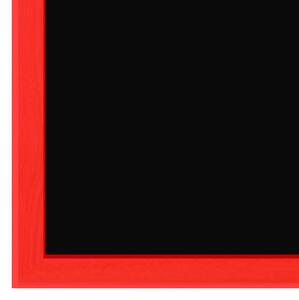 Toptabule.sk TBNMRB Čierna tabuľa na magnetky v drevenom červenom ráme 90x60cm