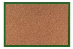 Toptabule.sk KTDRZEL Korková tabuľa v zelenom drevenom ráme 120x80cm