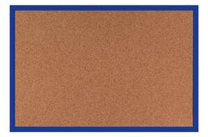 Toptabule.sk KTDRMR Korková tabuľa v modrom drevenom ráme 60x40cm