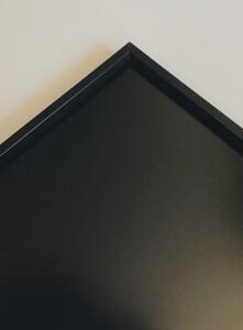 Toptabule.sk 023CC Čierna tabuľa na magnetky PREMIUM v hliníkovom čiernom ráme 90x60cm