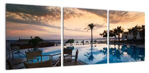 Obraz bazéna v Stredozemí (Obraz 90x30cm)