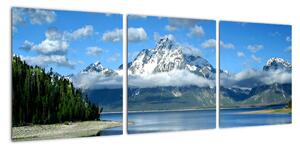Obraz - zasnežené vrcholky hôr (Obraz 90x30cm)