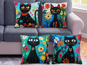 XPOSE® Set obliečok na vankúš MAČACIA ZÁHRADA (digitálna tlač) 43x43 cm - set 4ks