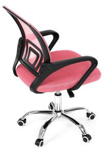 Detská otočná stolička ružová KA-L103 PINK