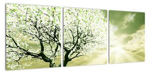 Jarný strom - moderný obraz (Obraz 90x30cm)
