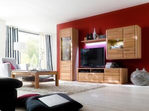 OBÝVACIA STENA, jadrový buk, farby buka Livetastic - Drevený nábytok do obývačky, Online Only