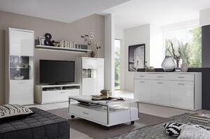 OBÝVACIA STENA, sivá, strieborná, biela Livetastic - Obývacie steny, Online Only