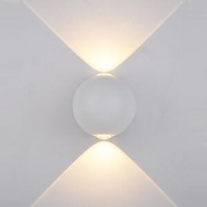 PL-308W ITALUX Carsoli moderné exteriérové nástenné svietidlo 4W=140lm LED biele svetlo (3000K) IP54