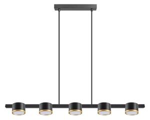 LED Luster na lanku MIRELLA 5xGX53/6W/230V čierna