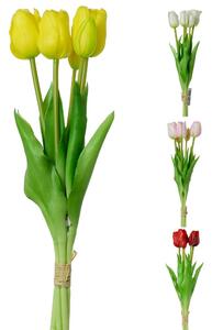 Umelá kytica tulipán zväzok 39cm