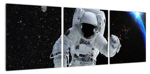 Obraz astronauta vo vesmíre (Obraz 90x30cm)