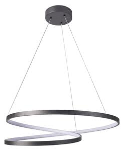 LED Luster na lanku ZEFIRA LED/52W/230V 4000K pr. 60 cm antracit