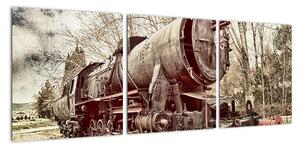 Obraz lokomotívy (Obraz 90x30cm)