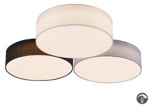 Stropné svietidlo LUGANO Black/White/Grey LED38W, 3000K, D64cm
