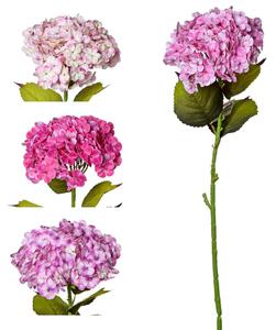 Hortenzia umelý kvet mix 4f 80cm cena za 1ks