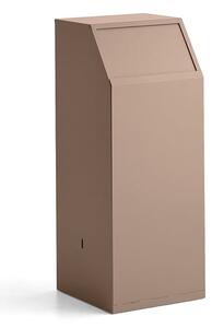 Odpadkový kôš s push vekom MELROSE, 1000x395x400 mm, béžová