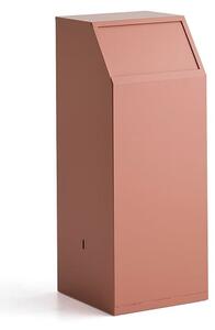 Odpadkový kôš s push vekom MELROSE, 1000x395x400 mm, koralová