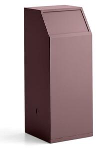 Odpadkový kôš s push vekom MELROSE, 1000x395x400 mm, tmavočervená