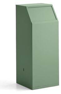 Odpadkový kôš s push vekom MELROSE, 1000x395x400 mm, svetlozelená