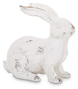 Zajac biely vintage 16,5x18x9cm