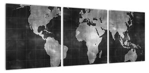 Obraz mapa sveta (Obraz 90x30cm)