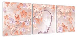 Moderný obraz - kvitnúce strom (Obraz 90x30cm)