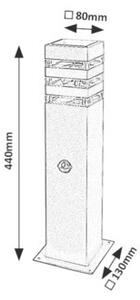 Rabalux ANKARA záhradný stĺpik 77026