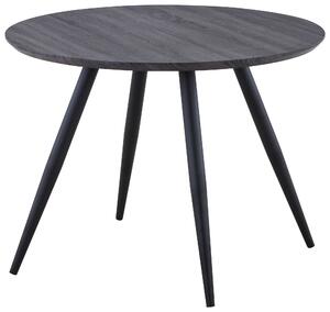 JEDÁLENSKÝ STÔL, čierna, farba vlašského orecha, 100/75/100 cm Carryhome - Obývacie zostavy