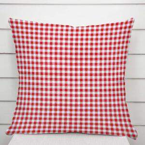 Biante Bavlnená obliečka na vankúš Sandra SA-056 Červeno-biele kocky 30 x 50 cm