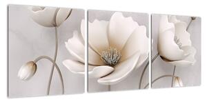 Obraz bieleho kvetu (Obraz 90x30cm)