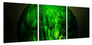 Zelená moderná abstrakcie (Obraz 90x30cm)