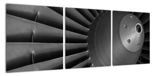 Detail turbíny - obraz (Obraz 90x30cm)
