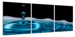 Obraz kvapky vody (Obraz 90x30cm)