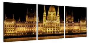 Budova parlamentu - Budapešť (Obraz 90x30cm)