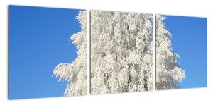 Zasnežený strom - obraz (Obraz 90x30cm)