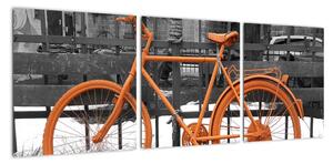 Obraz oranžového kolesá (Obraz 90x30cm)